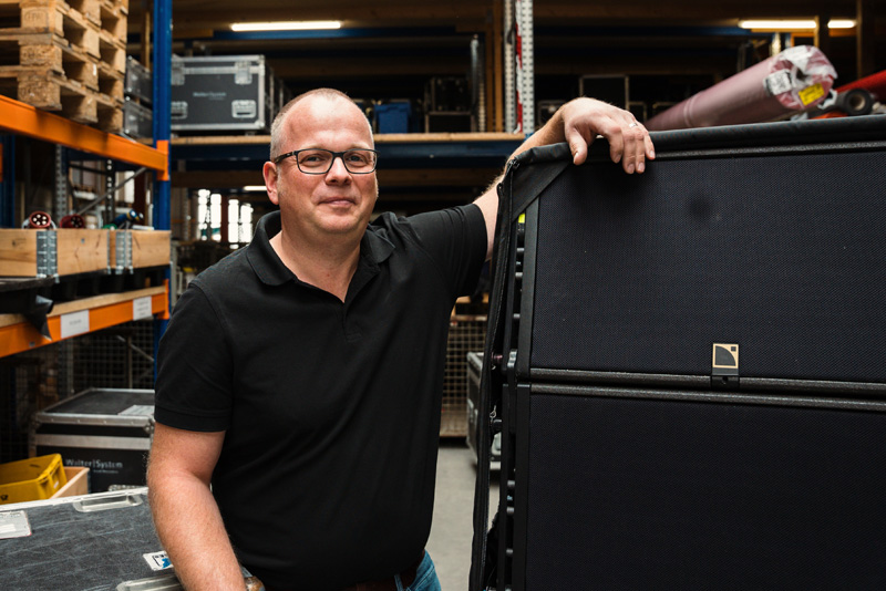 Steffen Hauschildt, Meister für Veranstaltungstechnik und Projektmanager Veranstaltungstechnik bei Walter System